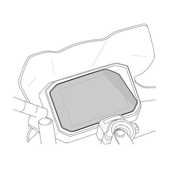 Puig Puig dashboard protector | clear | yamaha mt-07 2023>2024